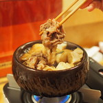 一品料理 高倉 - 黒毛和牛のすき焼き¥1,500