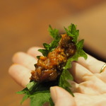 アカ - 「ソブラサーダ」大葉で頂きます