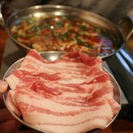 元祖台湾もつ鍋仁 - 豚バラを追加♪