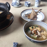 ヒュッテ エミール - カミサンは鮭、ボクは鯵を選択