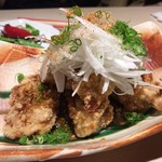 和膳と酒肴 廚 - 信玄鶏からあげ～黒酢葱ソースがけ～