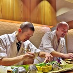 銀座 しのはら - 八寸の盛り付けも楽しそうに。