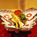 銀座 しのはら - うなぎを焼いて花山椒と共に。