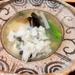 銀座 しのはら - 鍋物：鮑、鱧、うるい