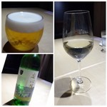 TTOAHISU - ◆最初に「ビール（700円：税込）と安心院の白（価格不明）」を。 安心院は前回頂いた品よりもサッパリした味わいですね。前回の方が好きかも。