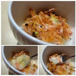 TTOAHISU - ＊下には、車海老、ホワイトアスパラ、フランが入りいいお味ですね。 車海老もタップリ入っていますので「海老」の競演ですよ。海老好きですのでこれは嬉しい。