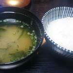 楓の小舎 - ご飯＆味噌汁