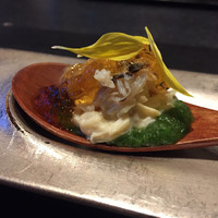 日本料理 鳥羽別邸 華暦 - 先付け   渡蟹にとろ湯葉 旨ゼリーかけ