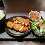 kawara CAFE＆DINING - kawara週替り和定食（チキンフィレねぎ味噌ソースかけ）