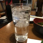 双葉食堂 - 焼酎水割り