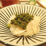 くろぎ - 炊いた花山椒と合わせて