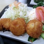 りんどう - ホタテ貝のフライ定食