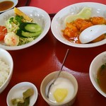 中華レストランちゅー - エビチリ定食