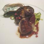 ル・ヴァンキャトル - フォアグラとアワビ　肝ソース