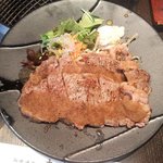 和牛焼肉　幸庵 - サーロインステーキ・ダブル（アップ）（2017.4）