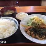 永遠 - 豚肉しょうが焼き定食　600円