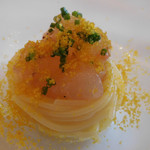 Shin Harada - 冷たいパスタを少し；アップ