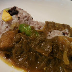 高澤記念館 - さきたま古墳　古代米チキンカレー；アップ