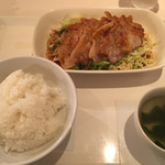 伝説の風味焼き ぶたや - ライスS ロースＬ キャベツ大盛り