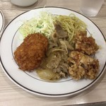 キッチンジロー - 帆立ミルクコロッケ&若鶏の唐揚&スタミナ焼アップ
