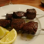 Ristorante Martello - 和牛ハツスパイス串焼き。