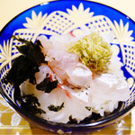 さ行 - 鯛の腹側の切り身ごはん