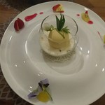 シクラメンテ - パッションフルーツのジェラートとパンナコッタ