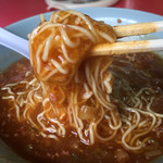 Bikuran - 麺と餡をよく混ぜ合わせていただきます