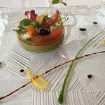 オーベルジュ・オー・ミラドー - ムール貝のムース　オマールのジュレ