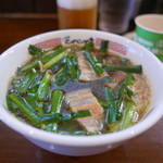 二代目にゃがにゃが亭 - ニラたっぷり熱々つけ汁