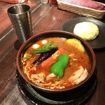 ラマイ - ブヒ 1100円(税込)
      御飯少なめ、スープ多め、辛さブダス(10倍)50円(税込)