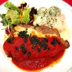 ビア＆レストラン宴 - チーズポーク トマトジェノバソース