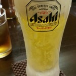 とんかつ さんか - セットのビール