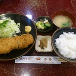 ロースかつ定食です。(2017年5月)