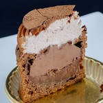 エーグルドゥース - ドゥーブルショコラ（断面）