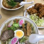 勇福 - ワンタンメン、から揚げ、五目ラーメン