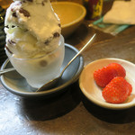 炭火焼酒亭ローリンストーン - 美味しい塩あずきアイス