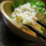 炭火焼酒亭ローリンストーン - いぶりがっこポテサラ喰らう