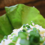 炭火焼酒亭ローリンストーン - いぶりがっこポテサラ　ズームアップ