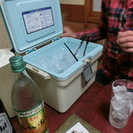 Maguro Yakitori Suda - クーラーボックスの氷と水代は無料