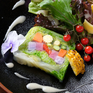 有機栽培・特別栽培など、こだわりの農産物を使用した料理