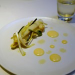 レストラン リューズ - 「バイ貝、ホワイトアスパラ」