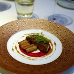 レストラン リューズ - 「フォアグラ、木苺、キャラメルソース」