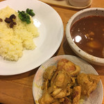 タージマハール - チャナ豆カレー大がけ＋ケララチキン:1500円