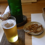 67184186 - ビールと揚げ蕎麦