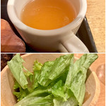 banikubaruji-wan - コンソメスープとサラダ
