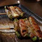 あっさり串焼 ○座 綱島店 - アスパラ巻き