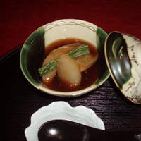 にくの匠 三芳 - しぐれ煮の飯蒸しフカヒレあんかけ