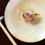 h Sushidokoro Iki - 焼魚　白甘鯛（ぐじ）オクラと山イモのソース