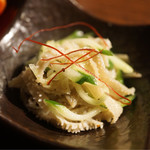 炭火焼肉 ふちおか - 白センマイの和え物